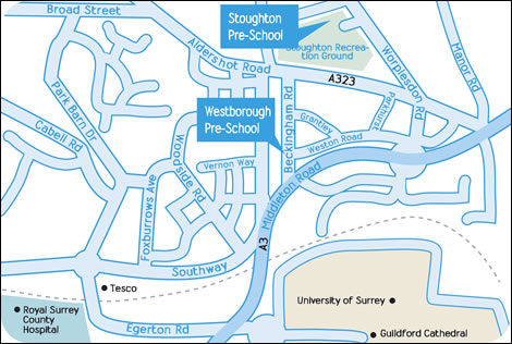 Map of westborough Pre School